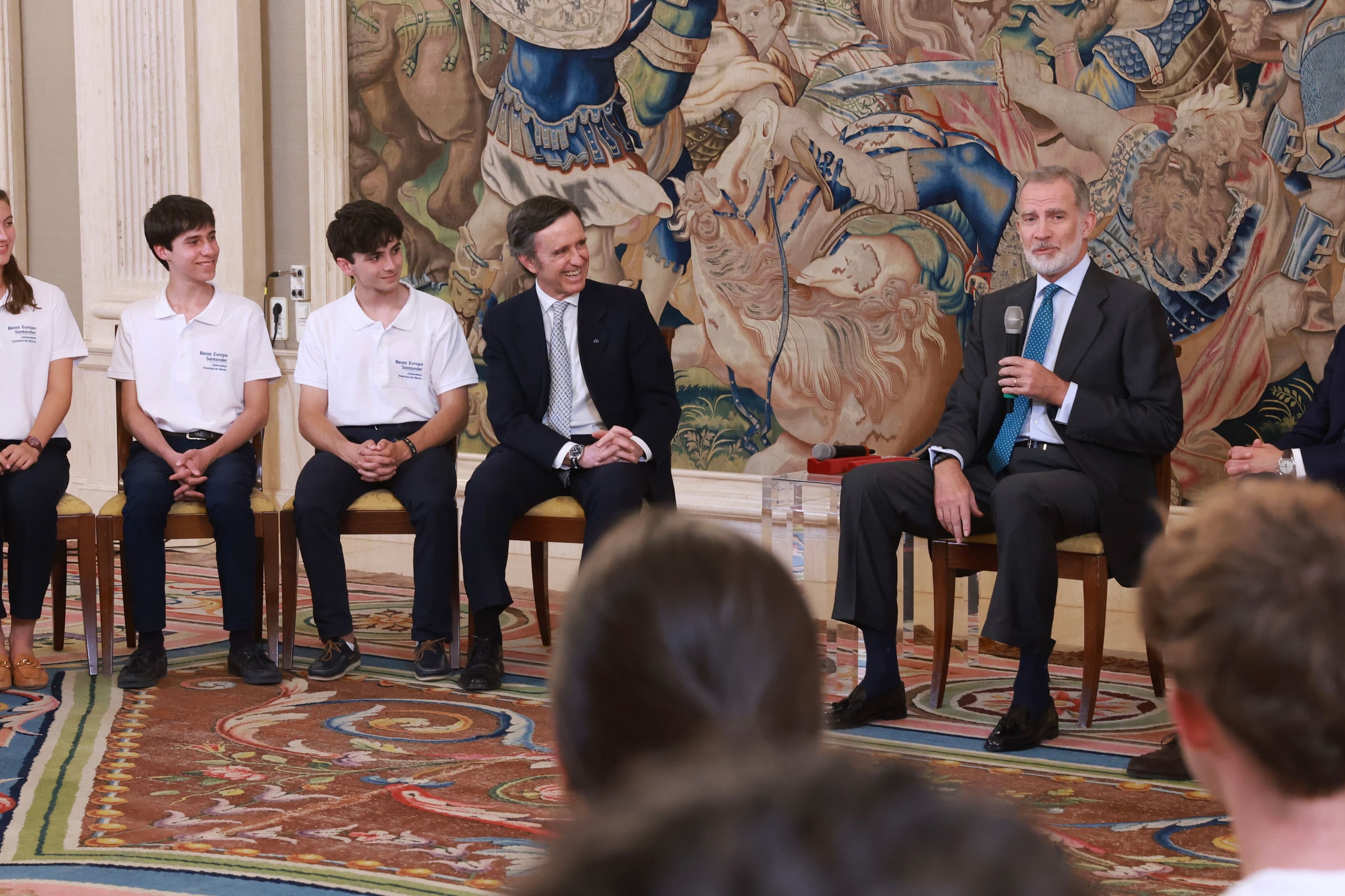 Los 50 jóvenes de Becas Europa Santander-UFV culminan su viaje por Europa con la tradicional audiencia con el Rey JIM_0829 Los 50 jóvenes de Becas Europa Santander-UFV culminan su viaje por Europa con la tradicional audiencia con el Rey Estudiar en Universidad Privada Madrid